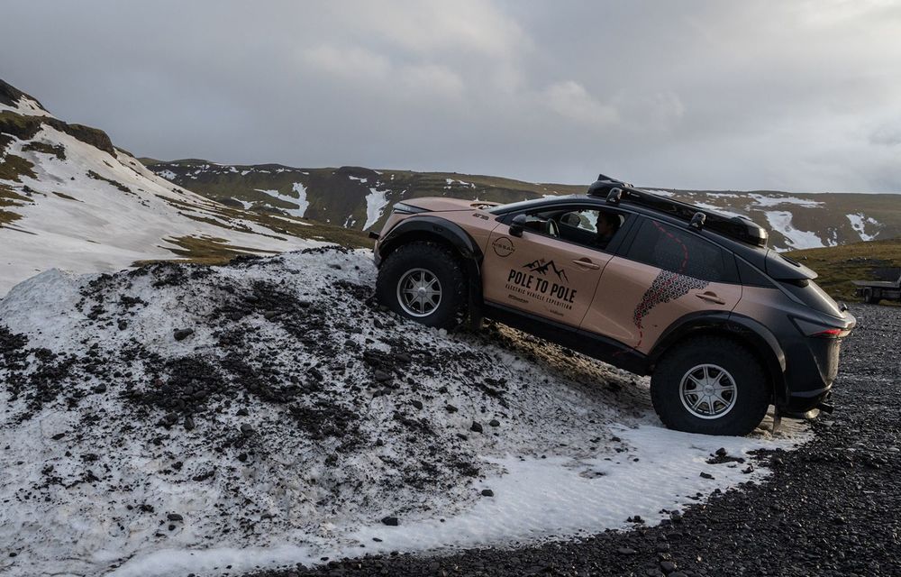 Electricul Nissan Ariya pleacă într-o expediție de 27.000 de km: de la Polul Nord la Polul Sud - Poza 7