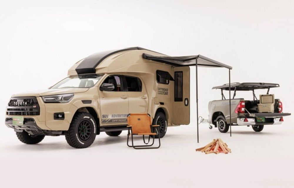 Toyota Hilux, transformat într-un camper de 78.000 de euro: două camere, aer condiționat și panou solar - Poza 12
