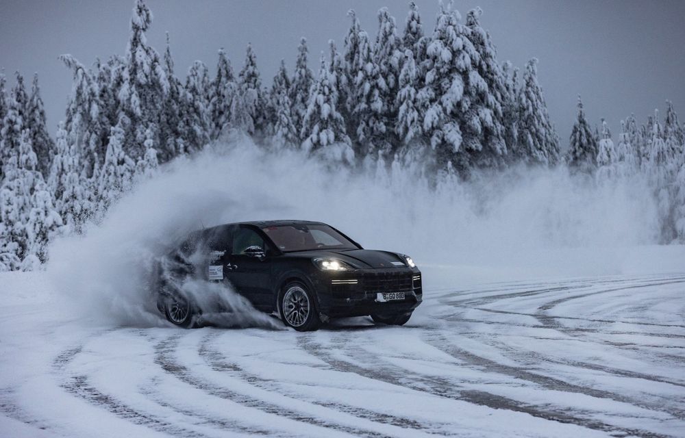 Imagini noi cu Porsche Cayenne facelift, testat în condiții extreme - Poza 5