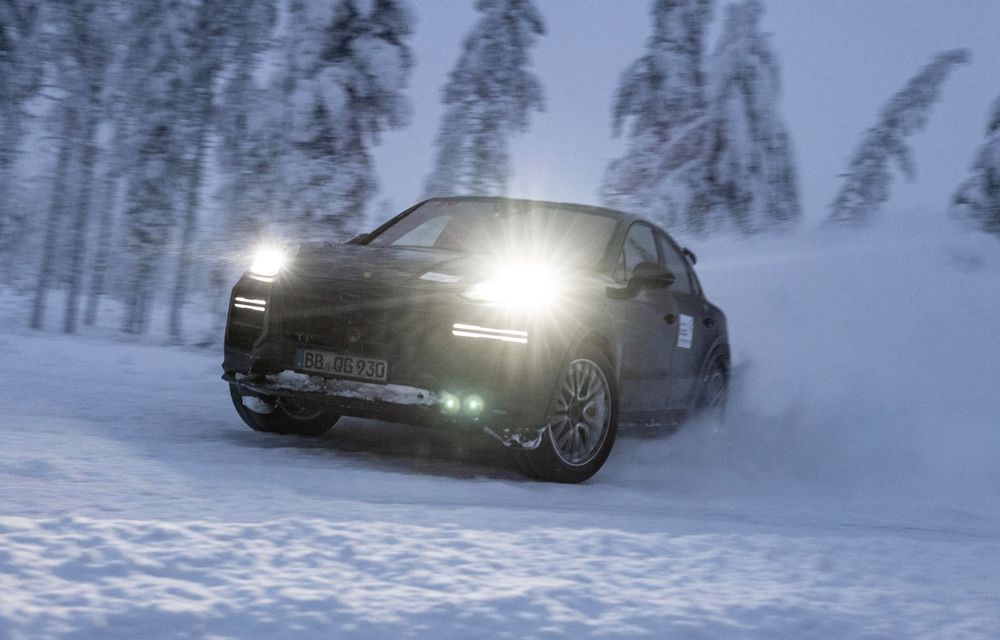 Imagini noi cu Porsche Cayenne facelift, testat în condiții extreme - Poza 6