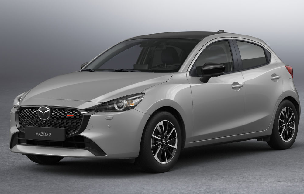 Încă un pseudo-facelift pentru Mazda2: grilă frontală restilizată și două culori exterioare noi - Poza 1