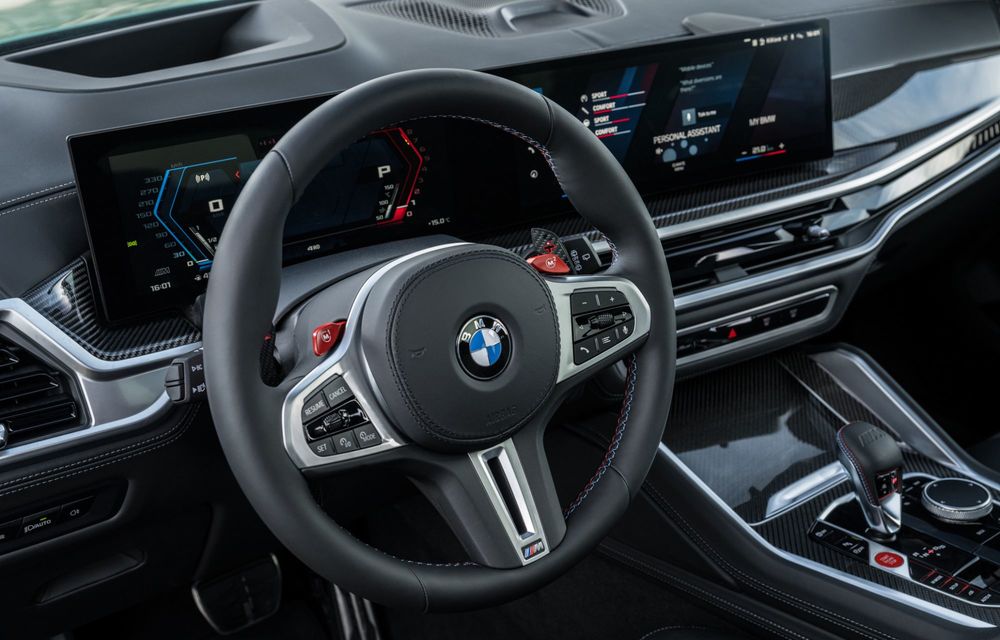 Noile BMW X5 M Competition și X6 M Competition facelift: motorizare mild hybrid și ecran curbat - Poza 9