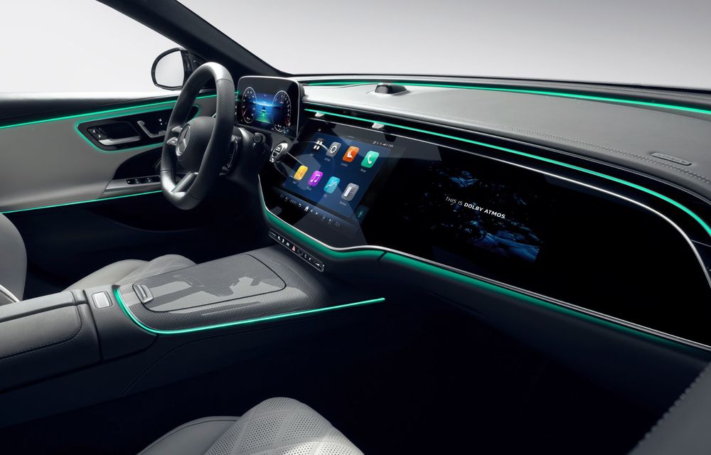 Imagini cu interiorul noului Mercedes-Benz Clasa E: cameră pentru videoconferință și TikTok - Poza 2