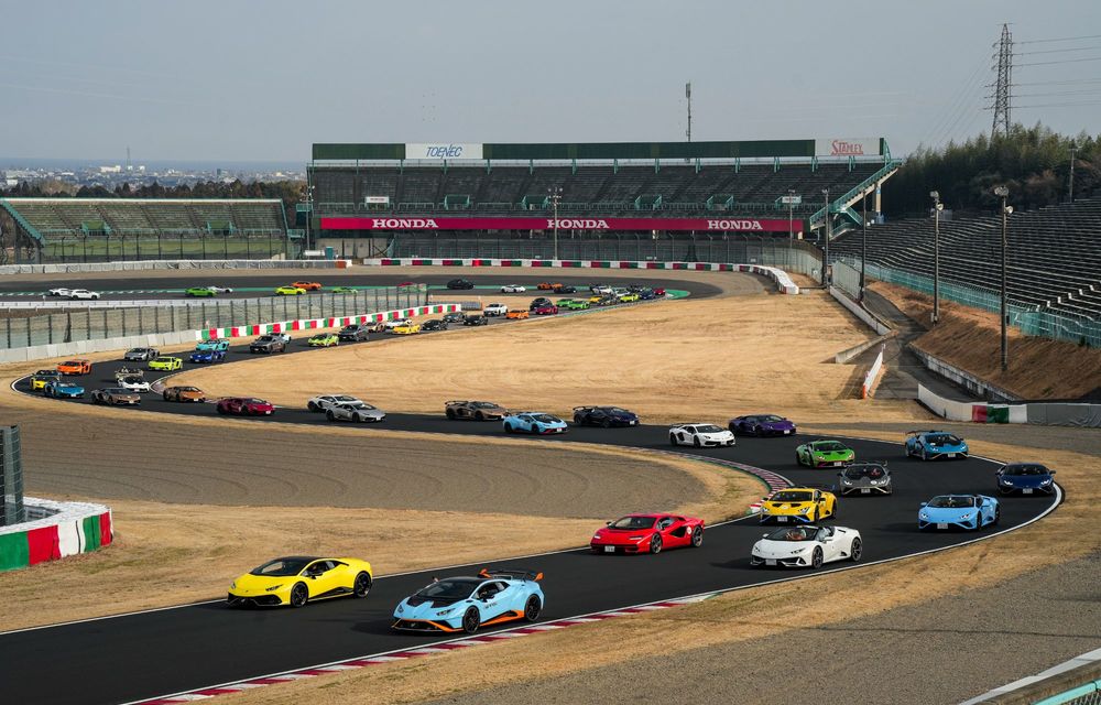 Record pentru cea mai mare paradă de mașini Lamborghini din istorie - Poza 3