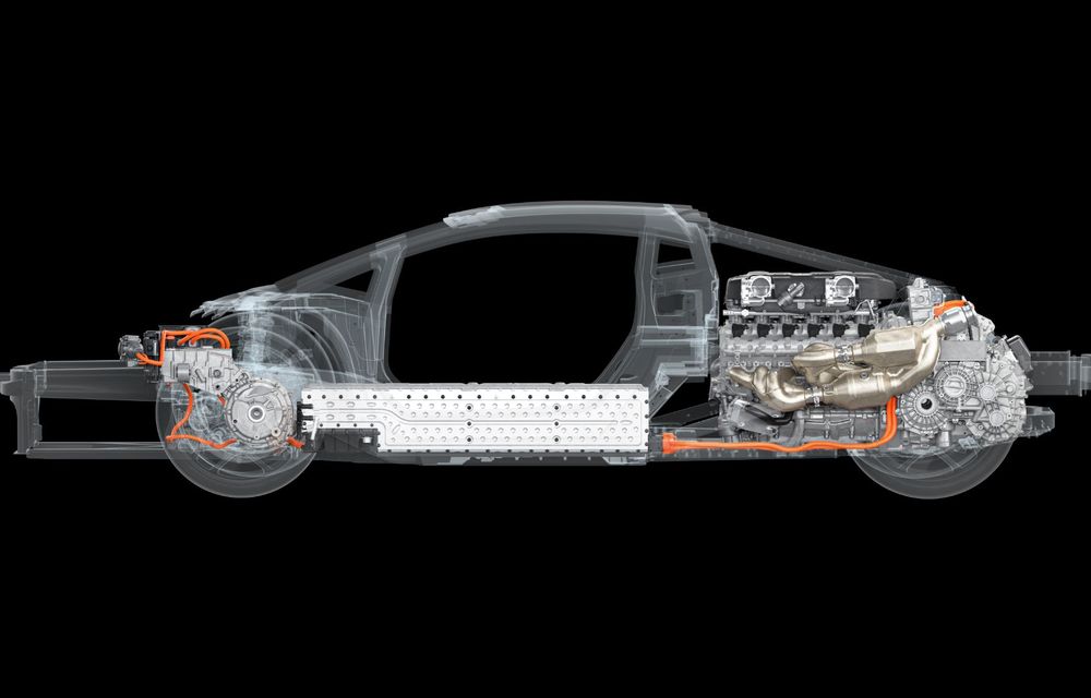 Noi detalii despre succesorul lui Lamborghini Aventador: motor V12 hibrid de 1015 cai putere - Poza 2