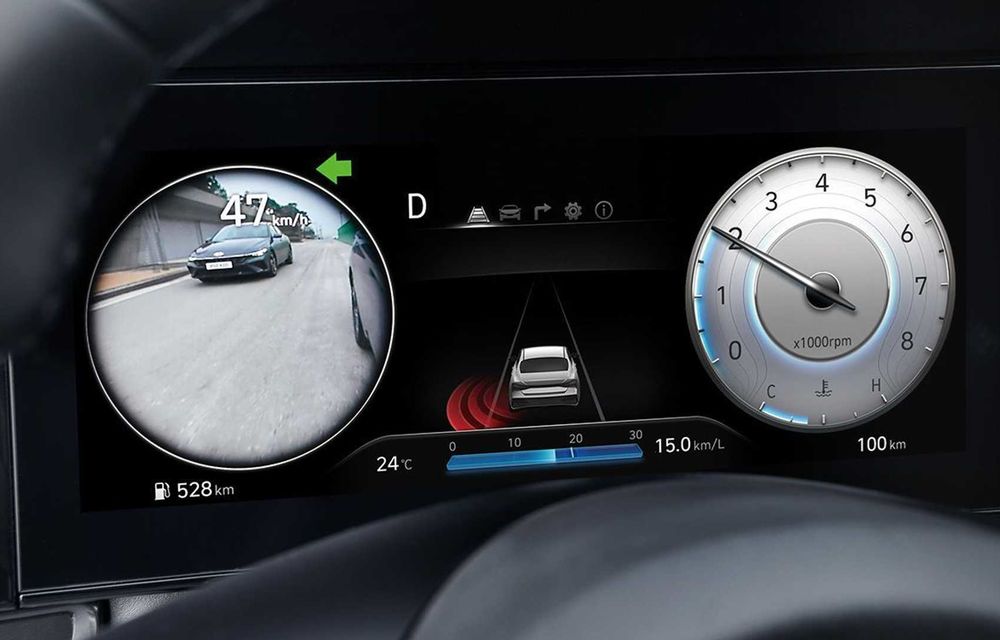 Hyundai Elantra facelift: cheie digitală și cameră de bord integrată - Poza 7
