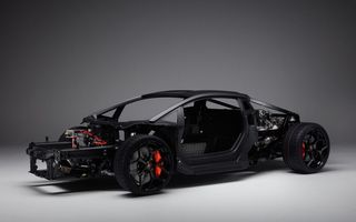 Acesta este „scheletul” viitorului Lamborghini Aventador: șasiu din fibră de carbon