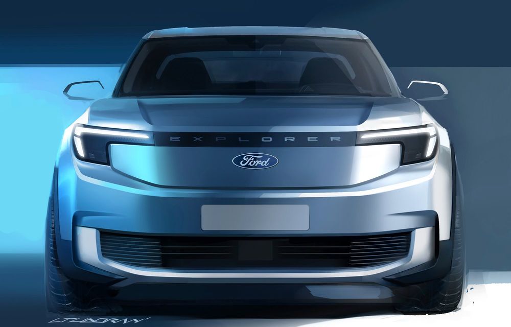 Am văzut pe viu noul Ford Explorer Electric: 5 lucruri despre SUV-ul desenat de un român - Poza 35