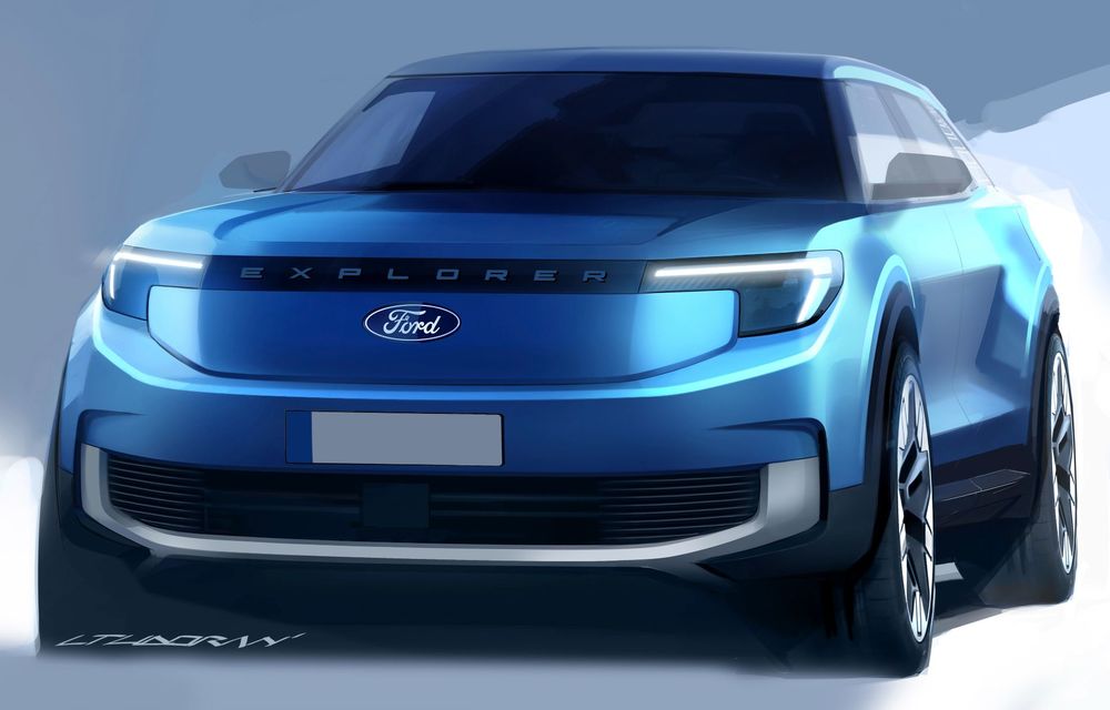 Am văzut pe viu noul Ford Explorer Electric: 5 lucruri despre SUV-ul desenat de un român - Poza 42