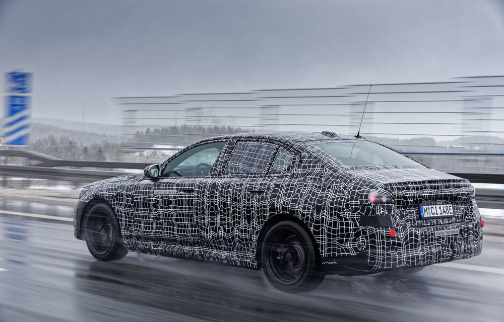 Imagini cu noul BMW i5 din timpul testelor de iarnă - Poza 3