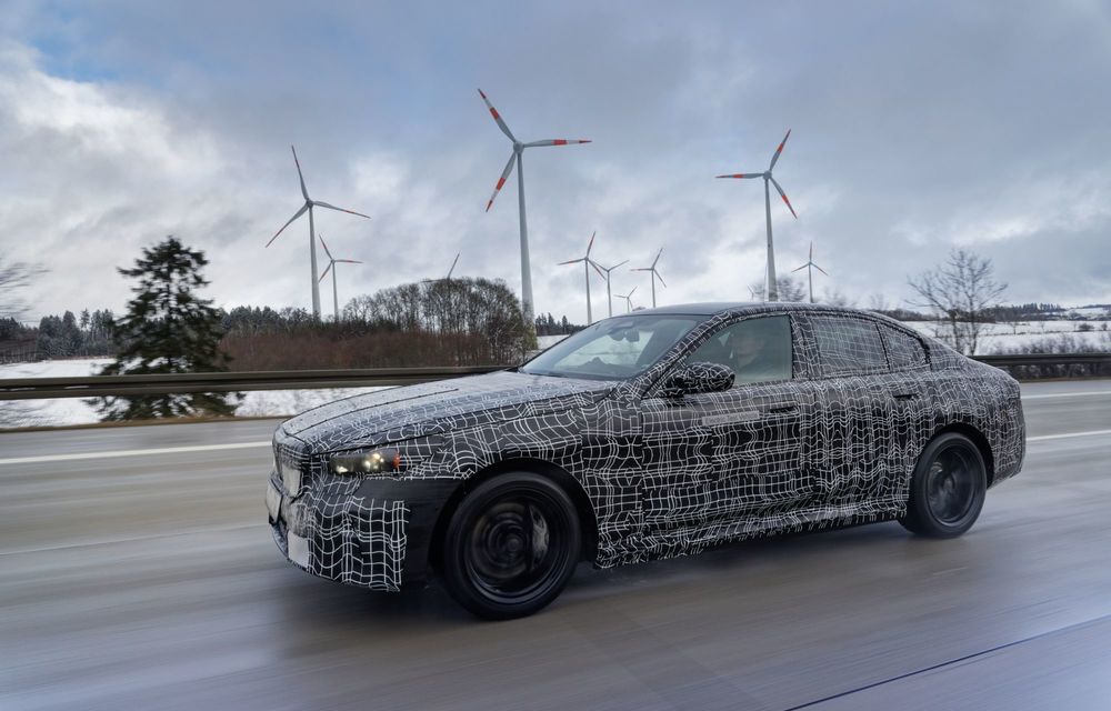 Imagini cu noul BMW i5 din timpul testelor de iarnă - Poza 4