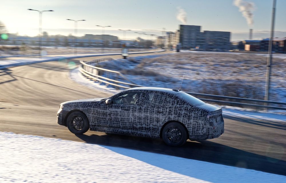 Imagini cu noul BMW i5 din timpul testelor de iarnă - Poza 22