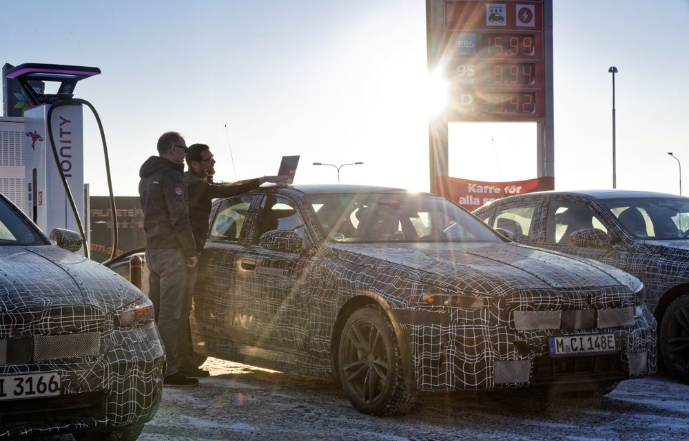 Imagini cu noul BMW i5 din timpul testelor de iarnă - Poza 23