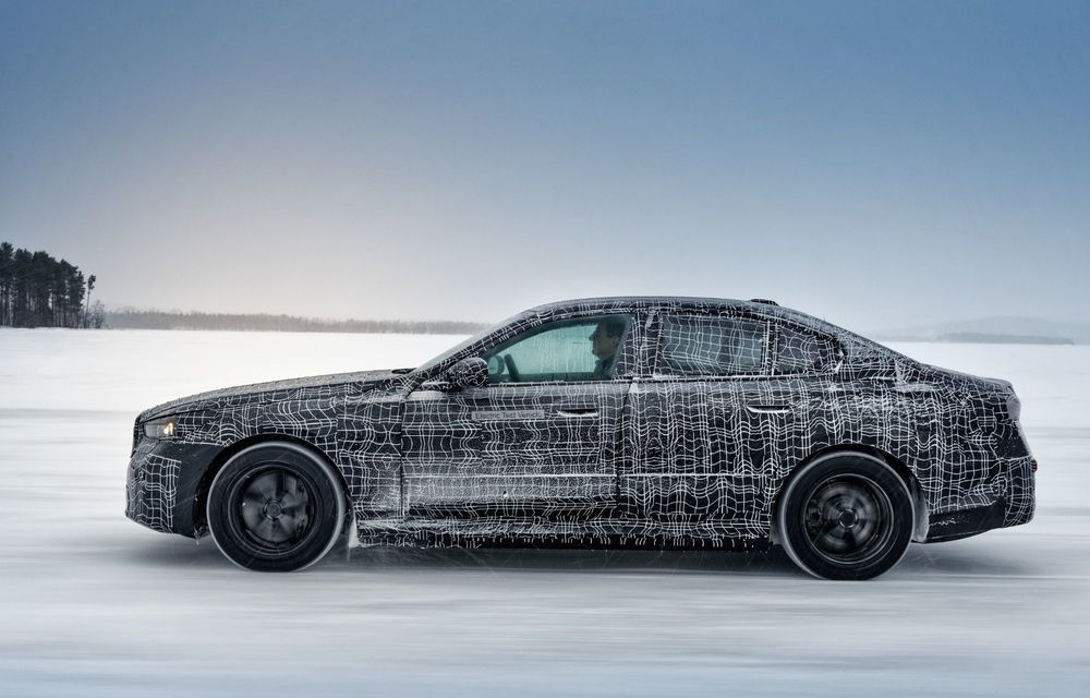 Imagini cu noul BMW i5 din timpul testelor de iarnă - Poza 48