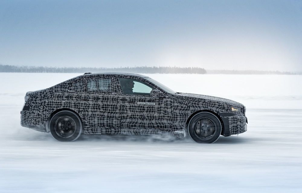 Imagini cu noul BMW i5 din timpul testelor de iarnă - Poza 50