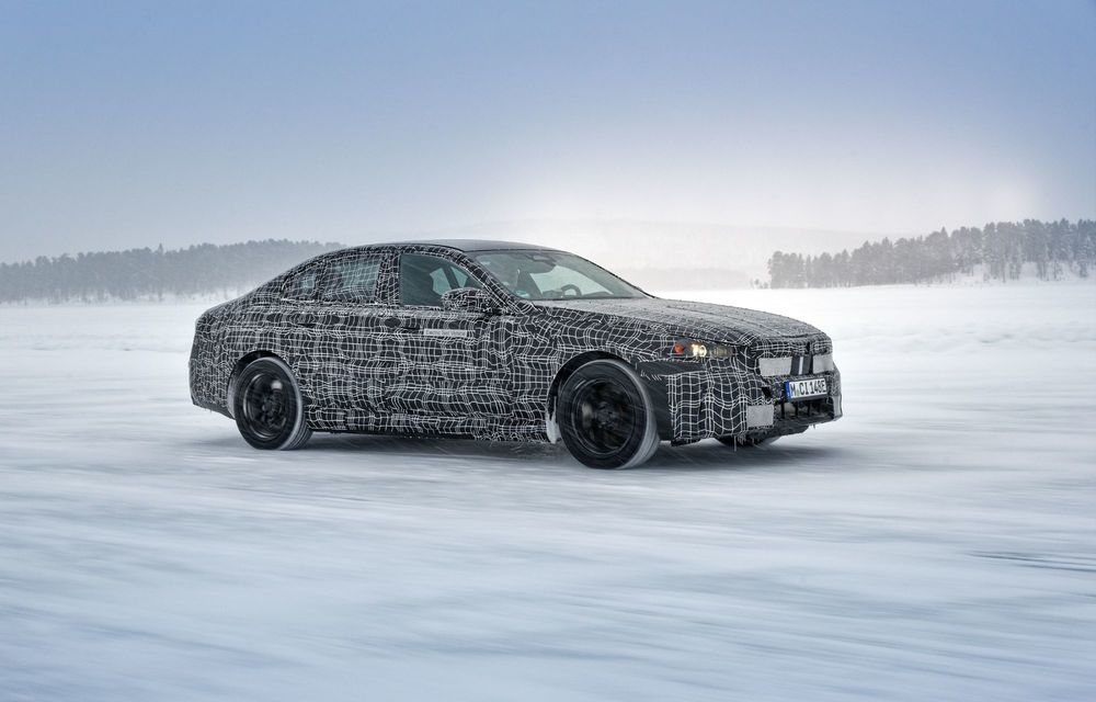 Imagini cu noul BMW i5 din timpul testelor de iarnă - Poza 51