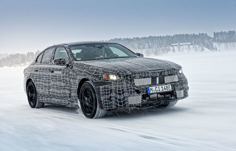 Imagini cu noul BMW i5 din timpul testelor de iarnă - Poza 52