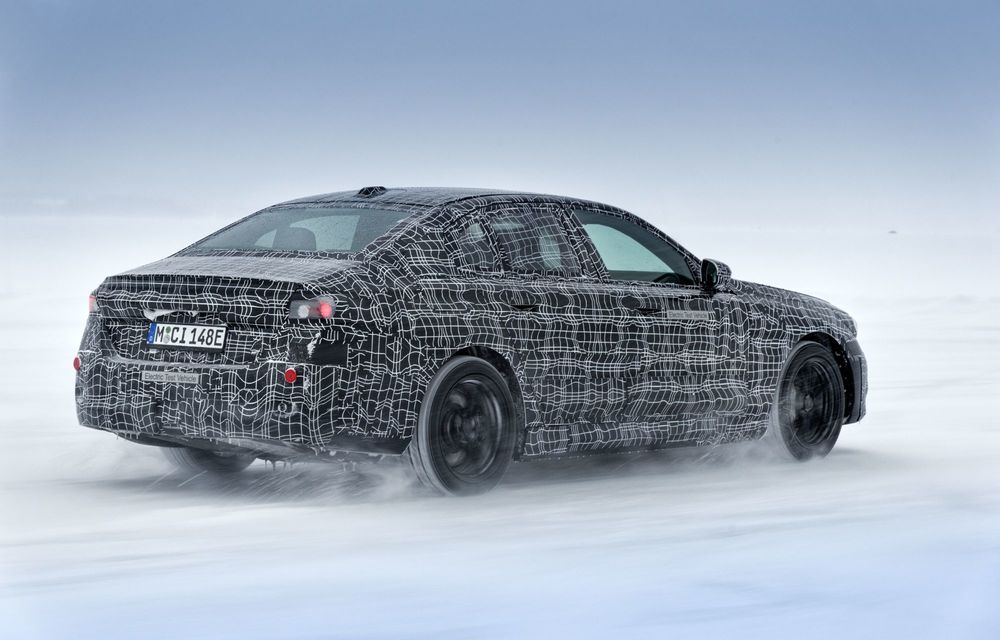 Imagini cu noul BMW i5 din timpul testelor de iarnă - Poza 53