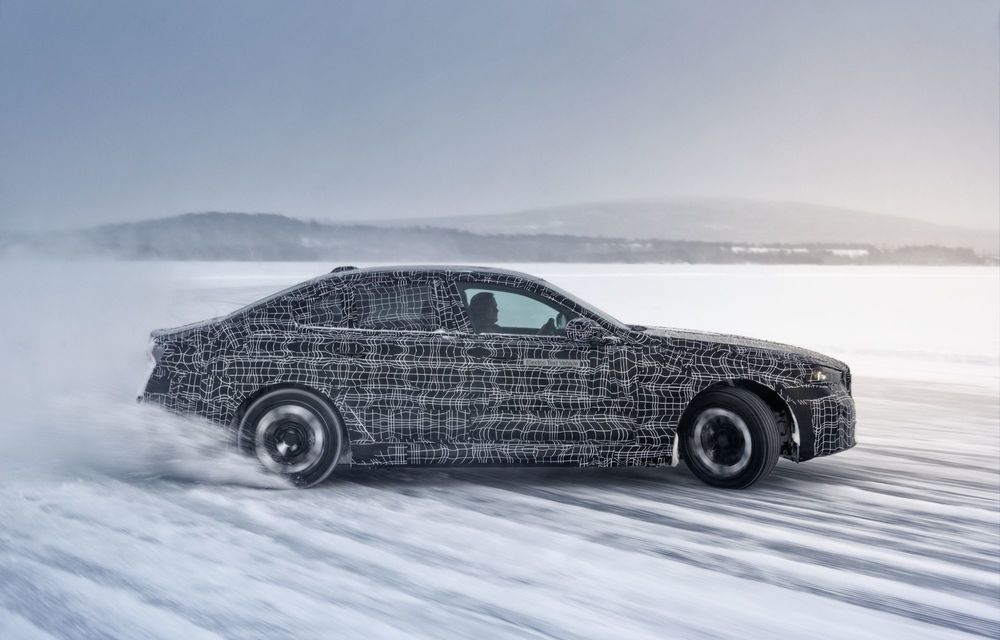 Imagini cu noul BMW i5 din timpul testelor de iarnă - Poza 54