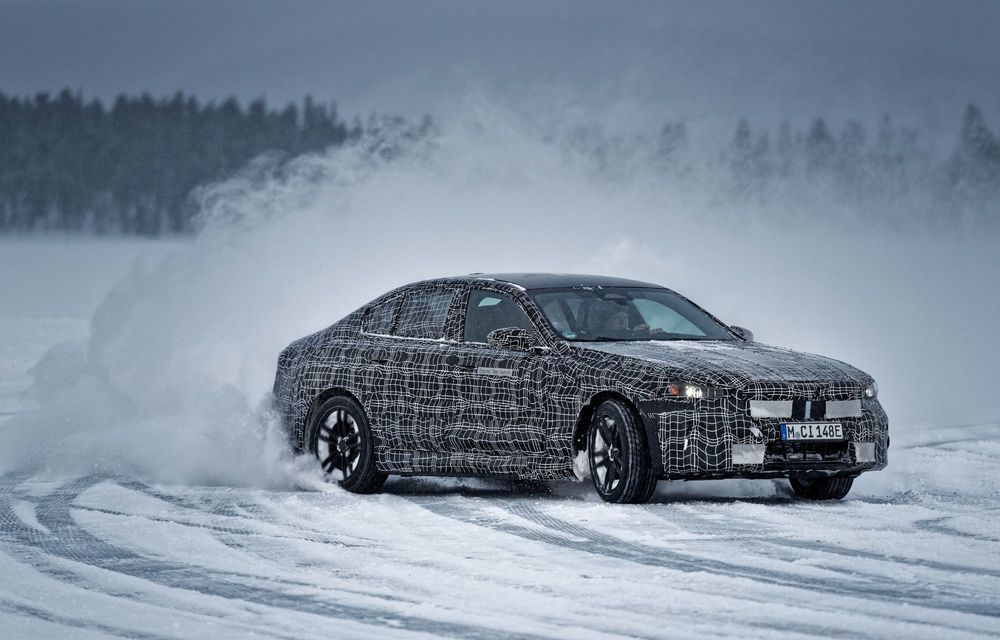 Imagini cu noul BMW i5 din timpul testelor de iarnă - Poza 55