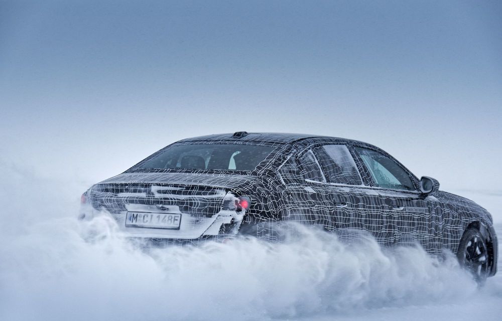 Imagini cu noul BMW i5 din timpul testelor de iarnă - Poza 57