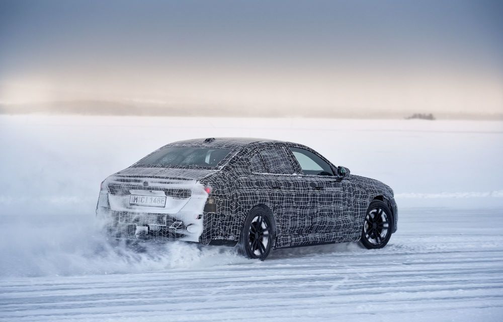 Imagini cu noul BMW i5 din timpul testelor de iarnă - Poza 60
