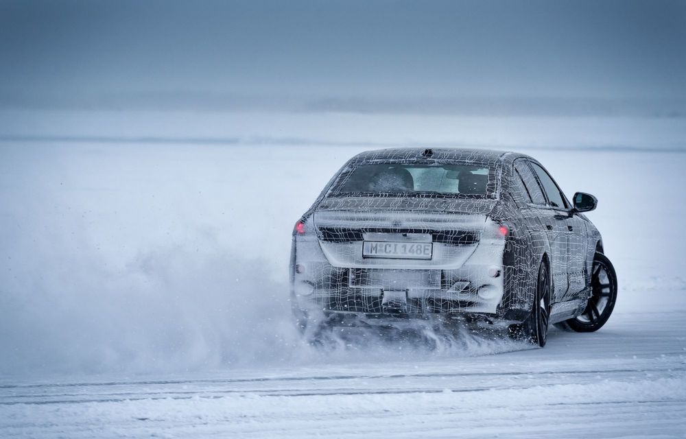 Imagini cu noul BMW i5 din timpul testelor de iarnă - Poza 61