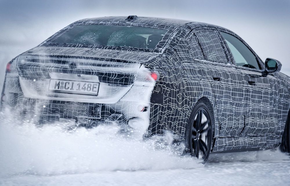 Imagini cu noul BMW i5 din timpul testelor de iarnă - Poza 62
