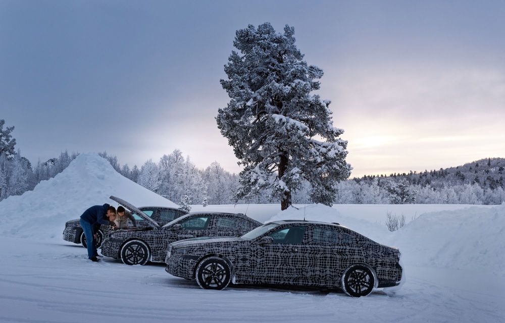 Imagini cu noul BMW i5 din timpul testelor de iarnă - Poza 66