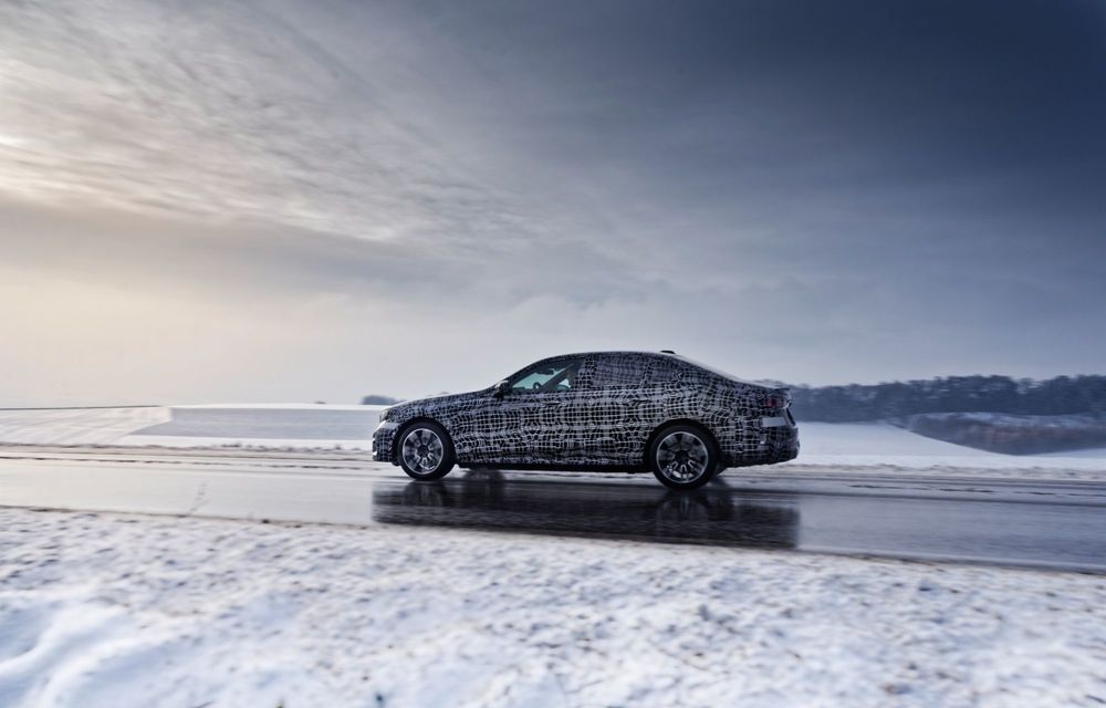 Imagini cu noul BMW i5 din timpul testelor de iarnă - Poza 73