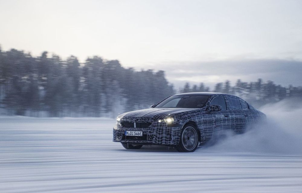 Imagini cu noul BMW i5 din timpul testelor de iarnă - Poza 1