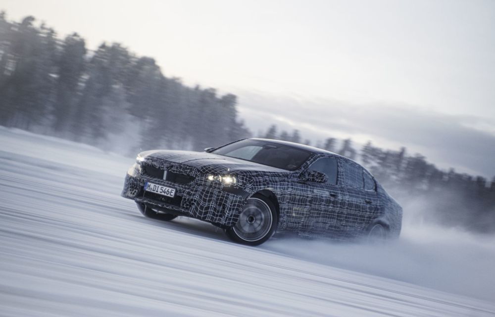 Imagini cu noul BMW i5 din timpul testelor de iarnă - Poza 82