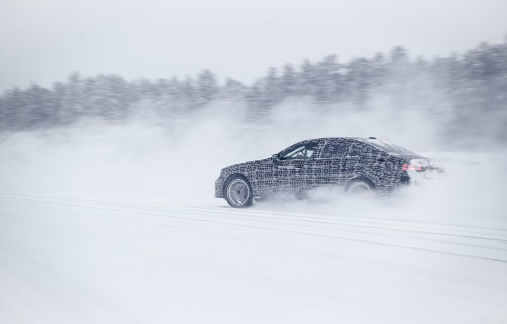 Imagini cu noul BMW i5 din timpul testelor de iarnă - Poza 83