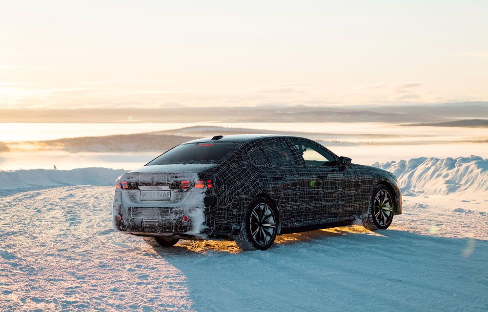 Imagini cu noul BMW i5 din timpul testelor de iarnă - Poza 86