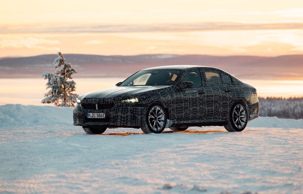 Imagini cu noul BMW i5 din timpul testelor de iarnă - Poza 87