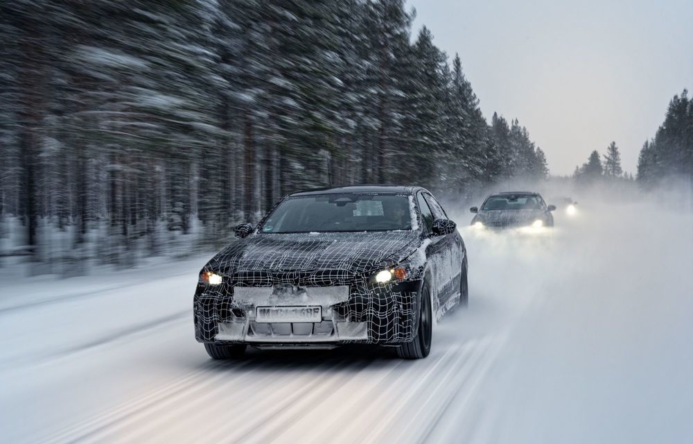 Imagini cu noul BMW i5 din timpul testelor de iarnă - Poza 32
