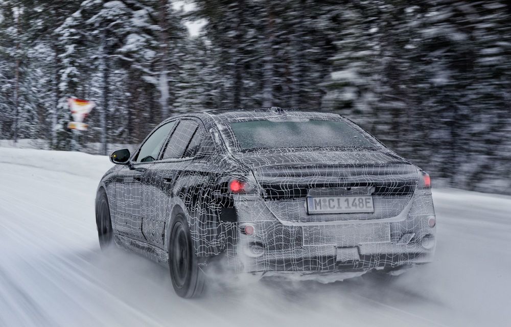 Imagini cu noul BMW i5 din timpul testelor de iarnă - Poza 46