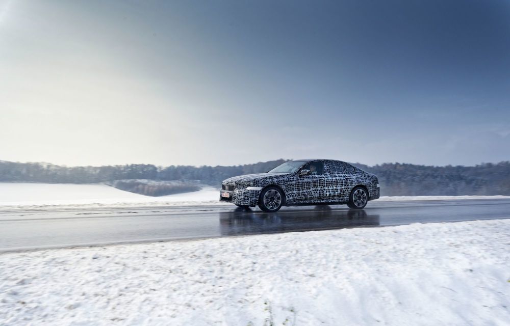 Imagini cu noul BMW i5 din timpul testelor de iarnă - Poza 71