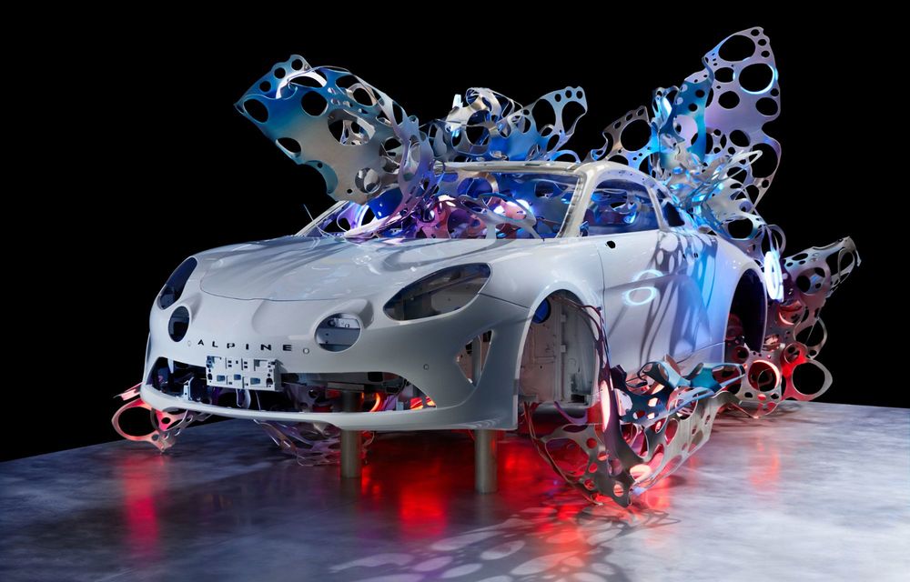 Alpine prezintă noul A110 Metamorphosis, un art car creat de un artist belgian - Poza 12