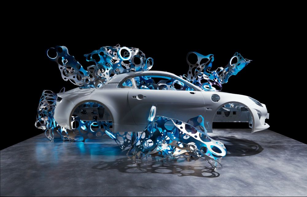 Alpine prezintă noul A110 Metamorphosis, un art car creat de un artist belgian - Poza 10