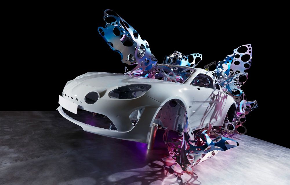 Alpine prezintă noul A110 Metamorphosis, un art car creat de un artist belgian - Poza 11