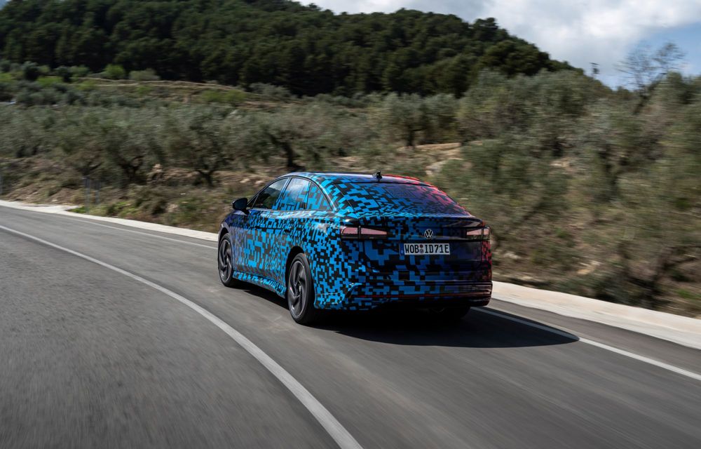 Imagini noi cu înlocuitorul electric al lui Volkswagen Passat: debut în 17 aprilie - Poza 23