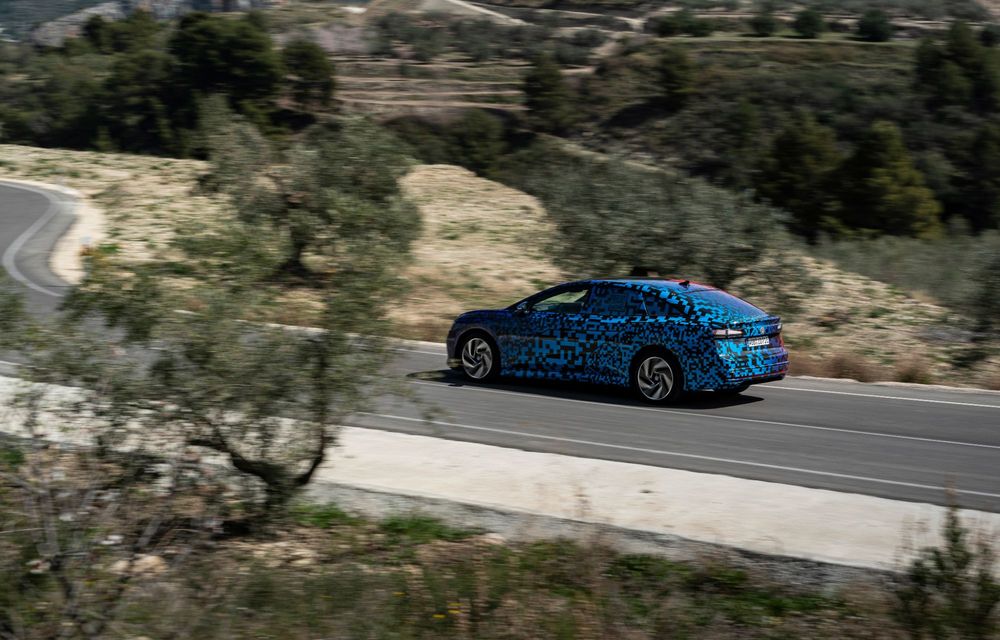 Imagini noi cu înlocuitorul electric al lui Volkswagen Passat: debut în 17 aprilie - Poza 19