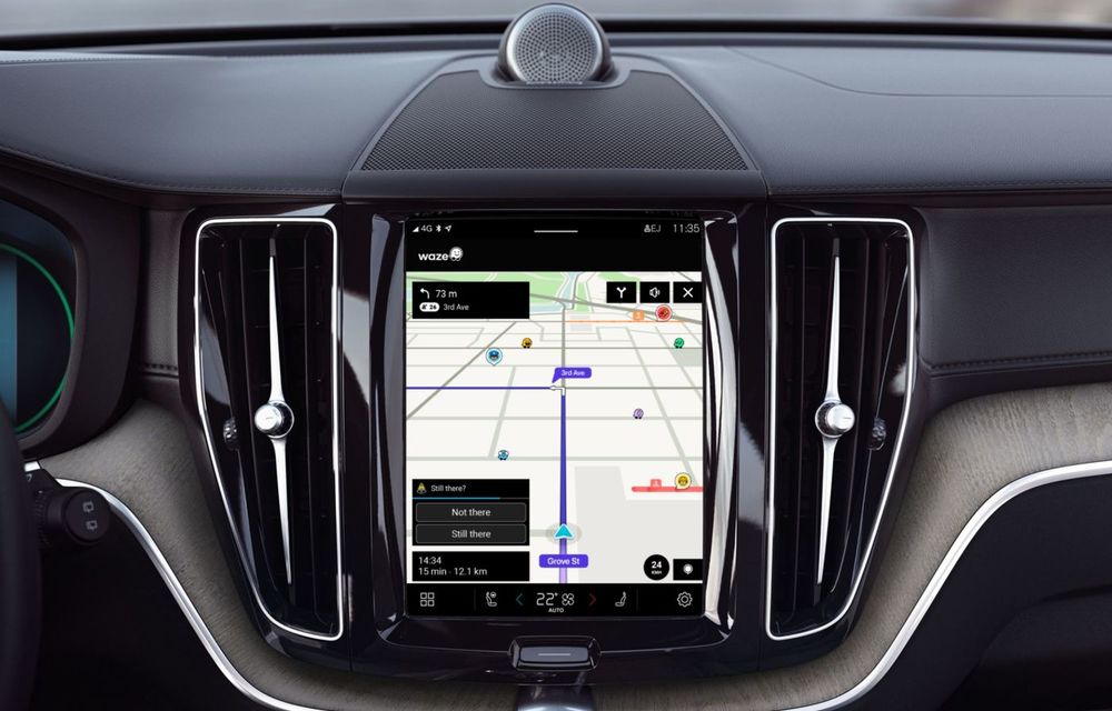 Aplicația Waze, disponibilă pe toate modelele Volvo cu Google încorporat în sistemul multimedia - Poza 1