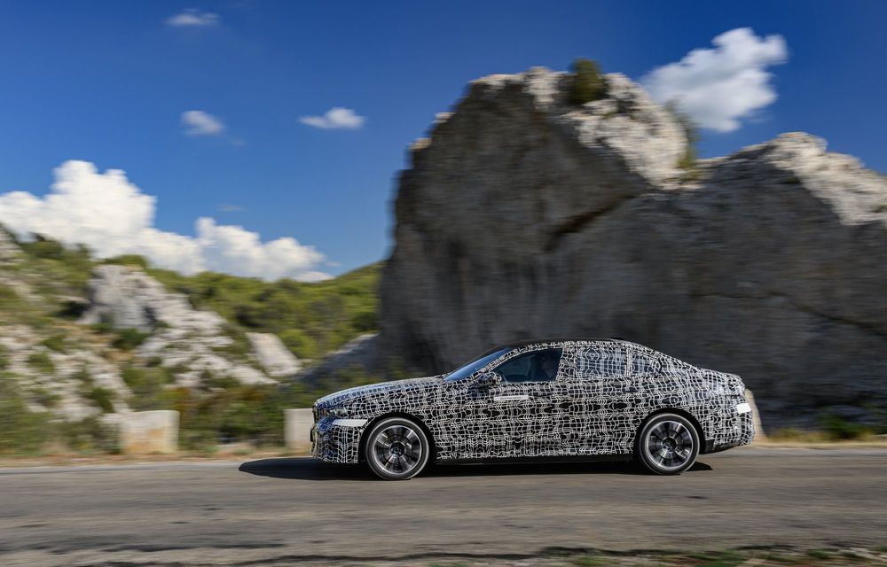 Viitorul BMW Seria 5: imagini noi cu versiunea electrică a sedanului - Poza 7