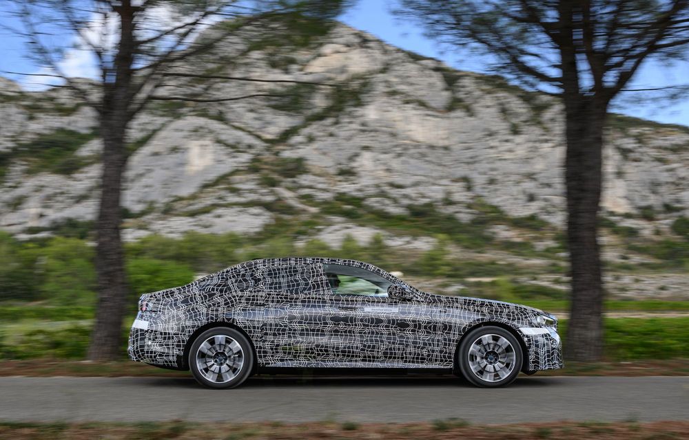 Viitorul BMW Seria 5: imagini noi cu versiunea electrică a sedanului - Poza 8