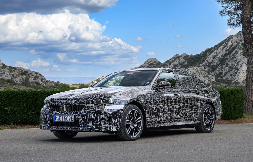 Viitorul BMW Seria 5: imagini noi cu versiunea electrică a sedanului - Poza 2