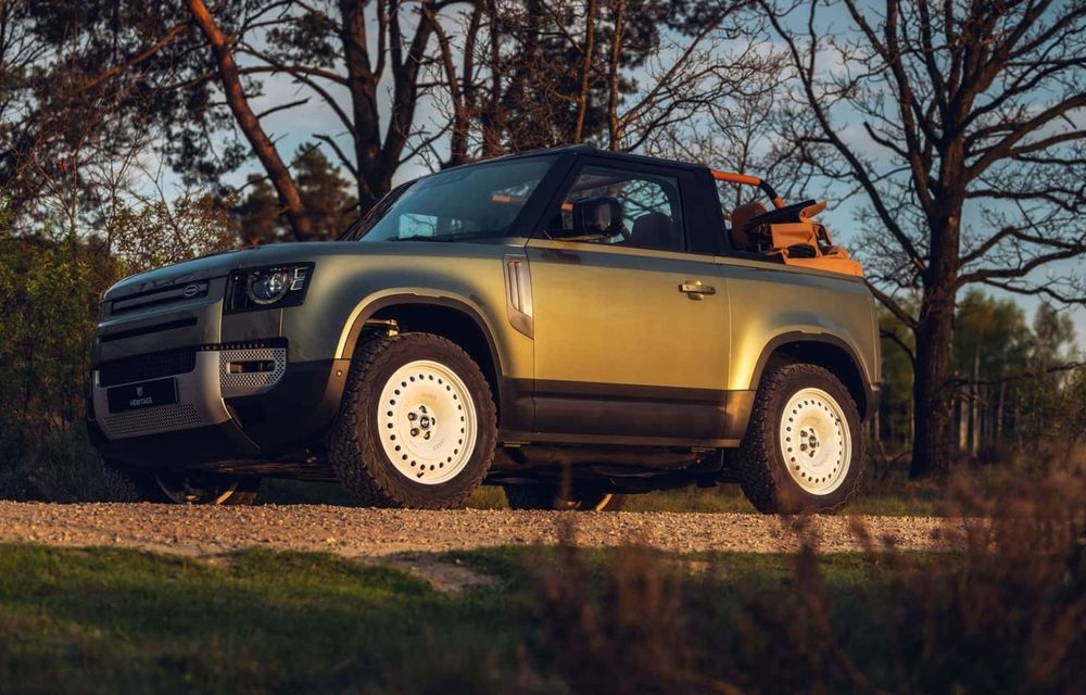 Land Rover Defender, transformat într-o mașină de teren decapotabilă - Poza 6