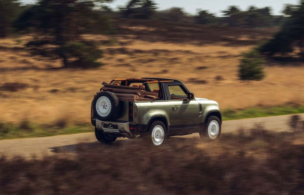 Land Rover Defender, transformat într-o mașină de teren decapotabilă - Poza 9