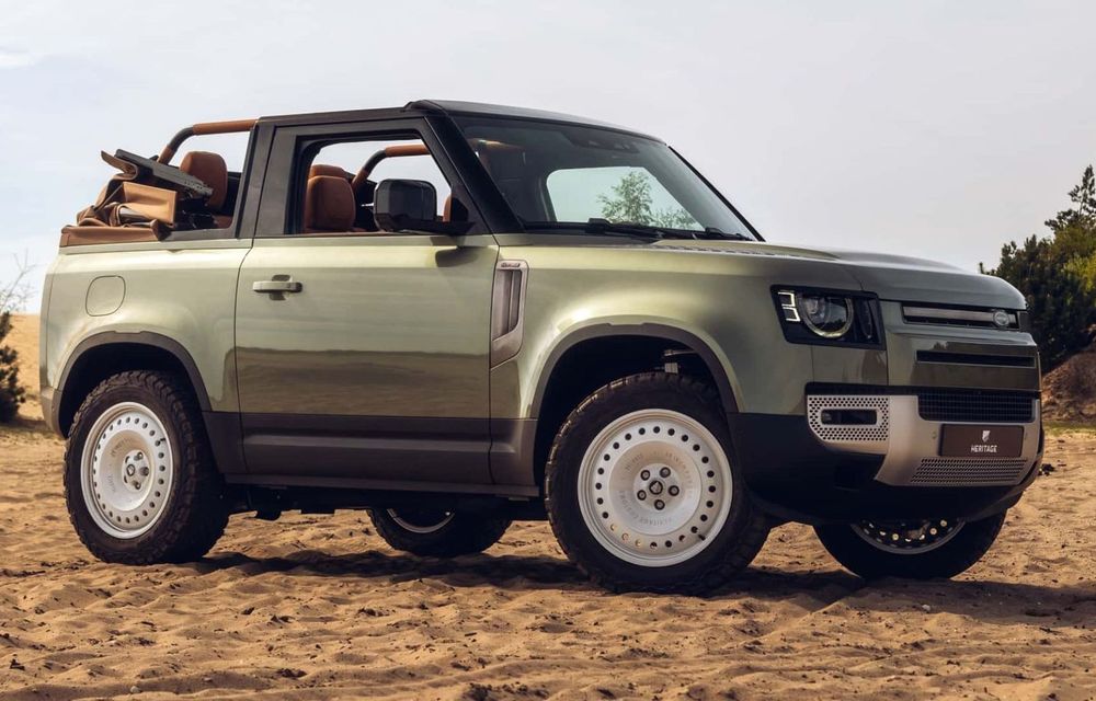 Land Rover Defender, transformat într-o mașină de teren decapotabilă - Poza 1
